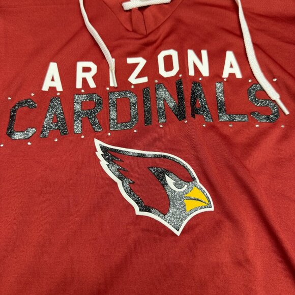 Arizona Cardinals NFL Womens Top Lace-Up Embellishing Team Apparel, Size M NWT - Picture 3 of 7